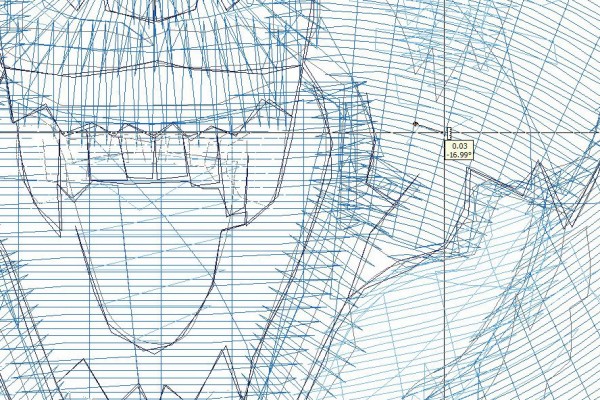 Measuring Files to Learn about Embroidery Digitizing- Wolf Face