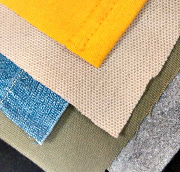 Fabric Swatches for Testing Embroidery