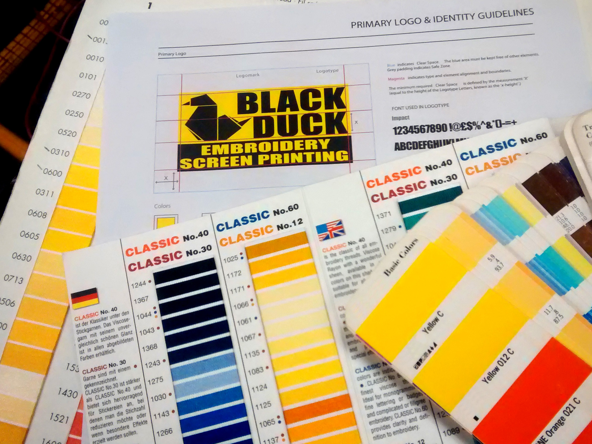 Black Duck Style guide and color charts
