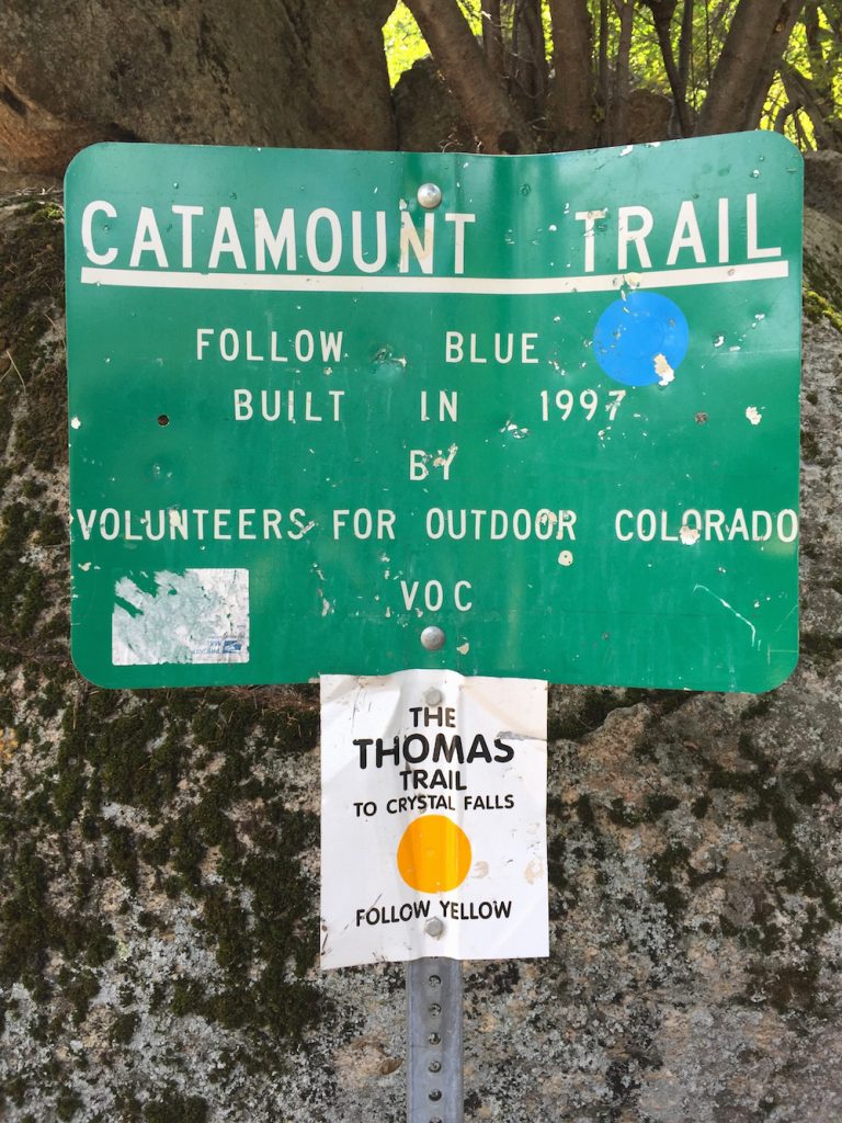 Catamount Trail Sign