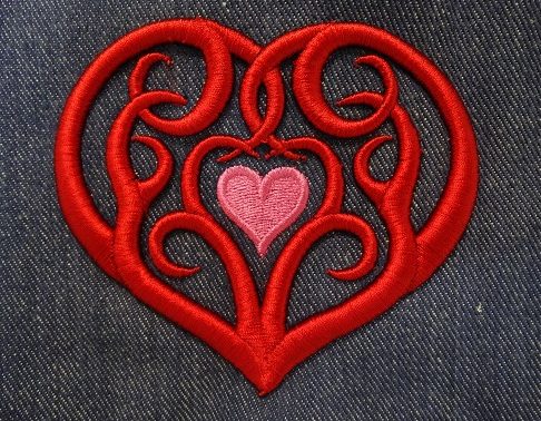 3D Foam Tribal Heart by Erich Campbell