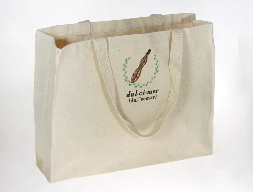 Hourglass Mountain Dulcimer Tote - with Phonetic Tag - Value through Specificity