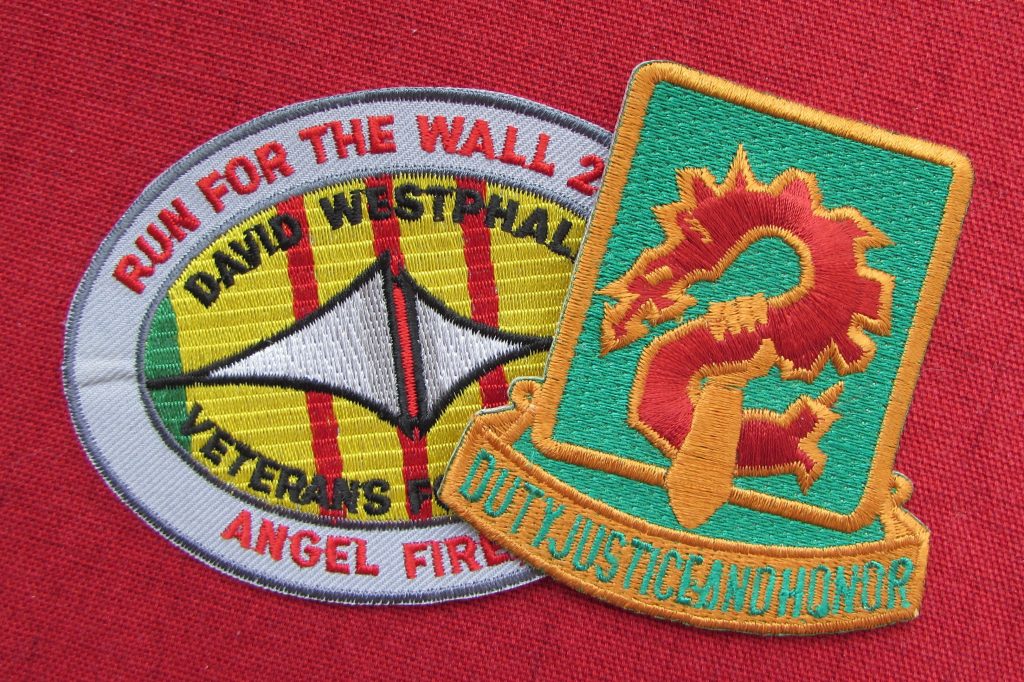 2 Vietnam Veterans patches by Erich Campbell