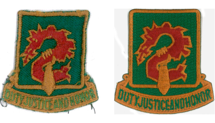 Vietnam Uniform Patch Original and Modern Reproduction by Erich Campbell
